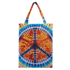 Tie Dye Peace Sign Classic Tote Bag