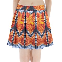 Tie Dye Peace Sign Pleated Mini Skirt