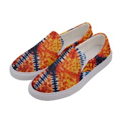 Tie Dye Peace Sign Women s Canvas Slip Ons