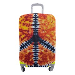 Tie Dye Peace Sign Luggage Cover (Small)