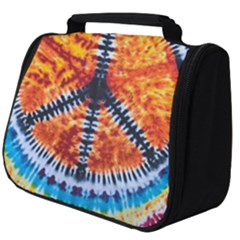 Tie Dye Peace Sign Full Print Travel Pouch (Big)