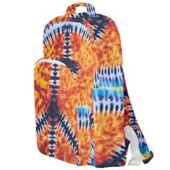 Tie Dye Peace Sign Double Compartment Backpack