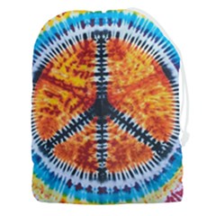 Tie Dye Peace Sign Drawstring Pouch (3xl)