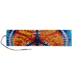 Tie Dye Peace Sign Roll Up Canvas Pencil Holder (L)