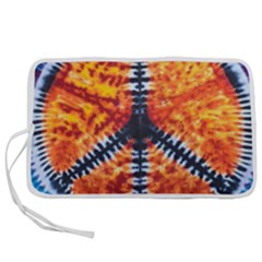 Tie Dye Peace Sign Pen Storage Case (M)