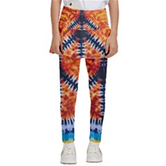 Tie Dye Peace Sign Kids  Skirted Pants