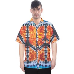 Tie Dye Peace Sign Men s Hawaii Shirt