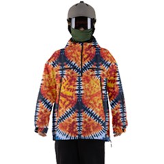 Tie Dye Peace Sign Men s Ski and Snowboard Waterproof Breathable Jacket