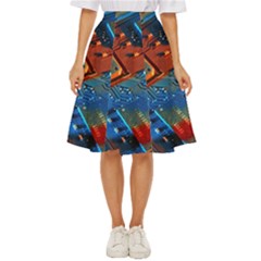 Gray Circuit Board Electronics Electronic Components Microprocessor Classic Short Skirt by Cemarart