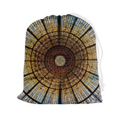Barcelona Stained Glass Window Drawstring Pouch (2xl)