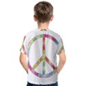 Flourish Decorative Peace Sign Kids  Cotton T-Shirt View2