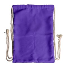 Ultra Violet Purple Drawstring Bag (large) by bruzer