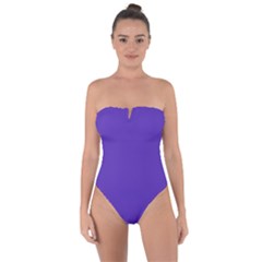 Ultra Violet Purple Tie Back One Piece Swimsuit by bruzer