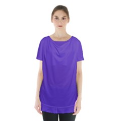 Ultra Violet Purple Skirt Hem Sports Top by bruzer