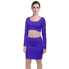 Ultra Violet Purple Top And Skirt Sets by bruzer