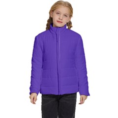 Ultra Violet Purple Kids  Puffer Bubble Jacket Coat by bruzer