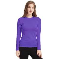 Ultra Violet Purple Women s Long Sleeve Rash Guard by bruzer