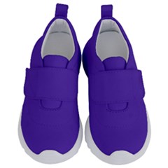 Ultra Violet Purple Kids  Velcro No Lace Shoes by bruzer