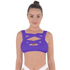Ultra Violet Purple Bandaged Up Bikini Top by bruzer