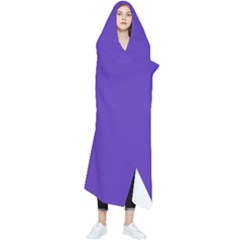 Ultra Violet Purple Wearable Blanket by bruzer
