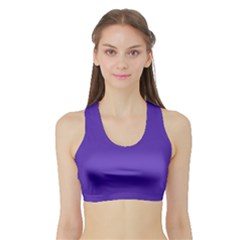 Ultra Violet Purple Sports Bra With Border by bruzer