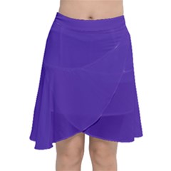 Ultra Violet Purple Chiffon Wrap Front Skirt by bruzer
