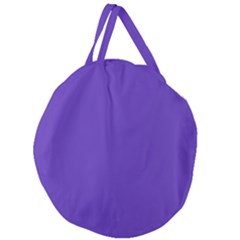 Ultra Violet Purple Giant Round Zipper Tote by bruzer