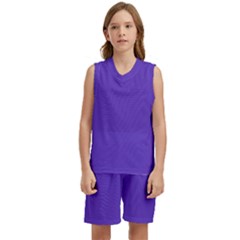 Ultra Violet Purple Kids  Basketball Mesh Set by bruzer