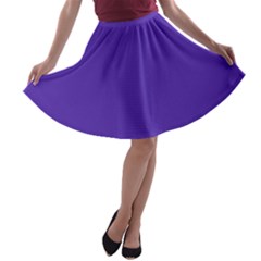 Ultra Violet Purple A-line Skater Skirt by bruzer