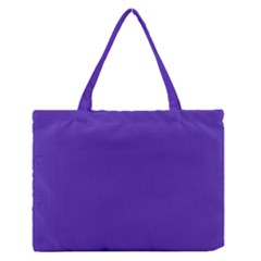 Ultra Violet Purple Zipper Medium Tote Bag by bruzer