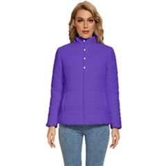 Ultra Violet Purple Women s Puffer Bubble Jacket Coat by bruzer