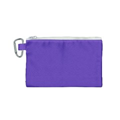 Ultra Violet Purple Canvas Cosmetic Bag (small) by bruzer