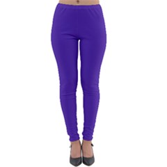Ultra Violet Purple Lightweight Velour Leggings by bruzer