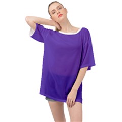 Ultra Violet Purple Oversized Chiffon Top