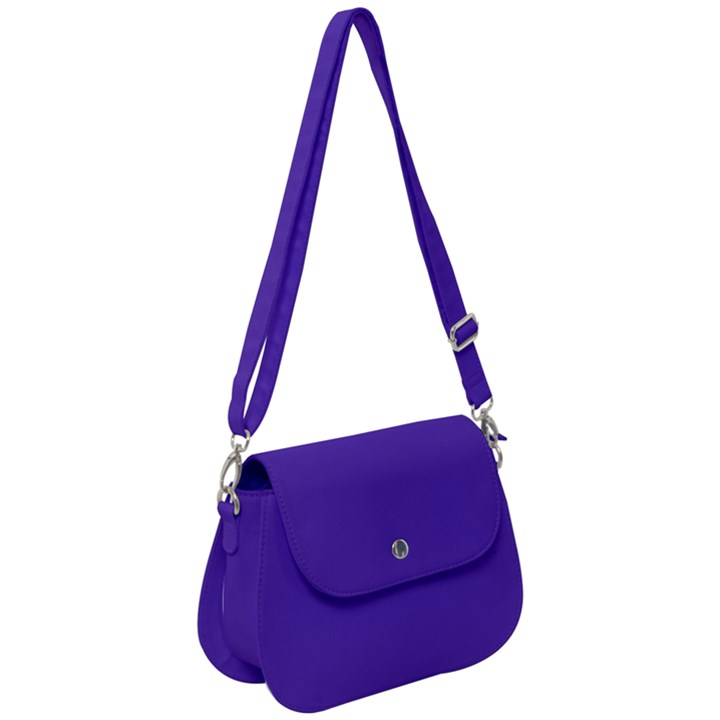 Ultra Violet Purple Saddle Handbag