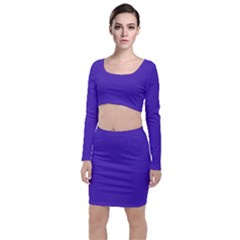 Ultra Violet Purple Top And Skirt Sets by Patternsandcolors