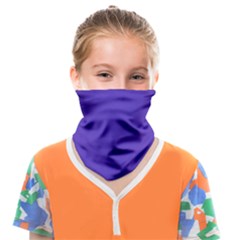 Ultra Violet Purple Face Covering Bandana (kids) by Patternsandcolors