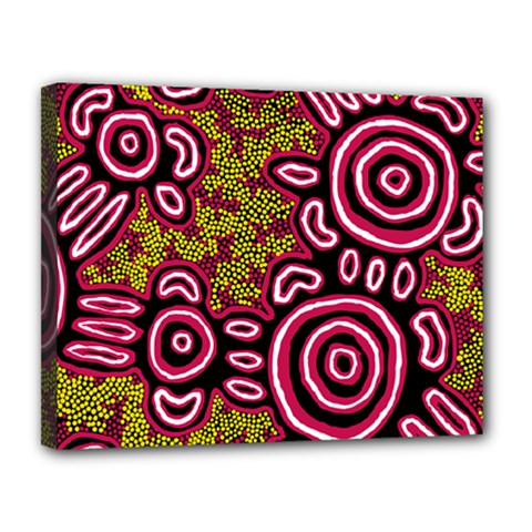 Authentic Aboriginal Art - You Belong Canvas 14  X 11  (stretched)