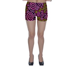 Authentic Aboriginal Art - You Belong Skinny Shorts by hogartharts