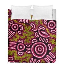 Authentic Aboriginal Art - You Belong Duvet Cover Double Side (full/ Double Size) by hogartharts