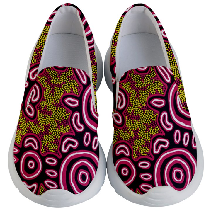 Authentic Aboriginal Art - You Belong Kids Lightweight Slip Ons