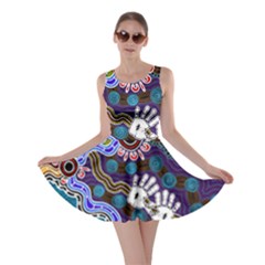 Authentic Aboriginal Art - Discovering Your Dreams Skater Dress