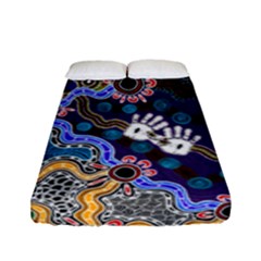 Authentic Aboriginal Art - Discovering Your Dreams Fitted Sheet (Full/ Double Size)