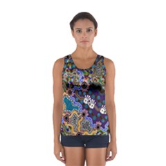 Authentic Aboriginal Art - Discovering Your Dreams Sport Tank Top 