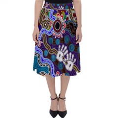 Authentic Aboriginal Art - Discovering Your Dreams Classic Midi Skirt