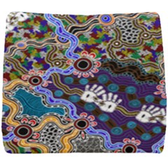 Authentic Aboriginal Art - Discovering Your Dreams Seat Cushion