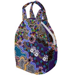 Authentic Aboriginal Art - Discovering Your Dreams Travel Backpack