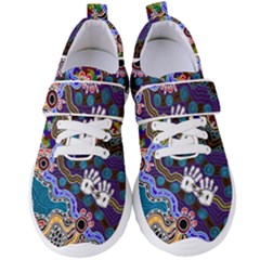 Authentic Aboriginal Art - Discovering Your Dreams Women s Velcro Strap Shoes