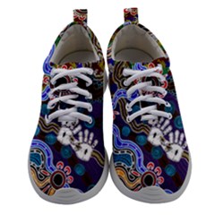 Authentic Aboriginal Art - Discovering Your Dreams Women Athletic Shoes