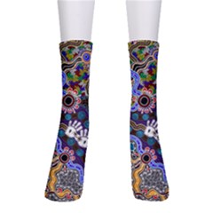 Authentic Aboriginal Art - Discovering Your Dreams Crew Socks